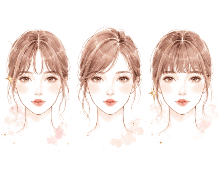 Top 3 empfohlene Frisuren (visualisiert)