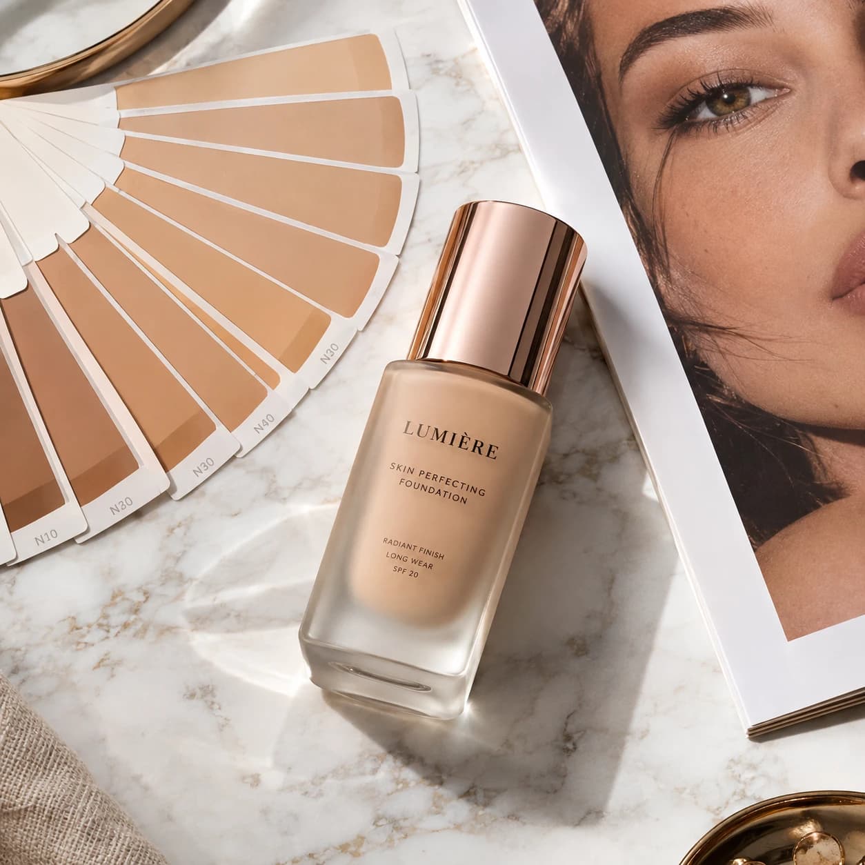 Skin tone, undertone & contrast level