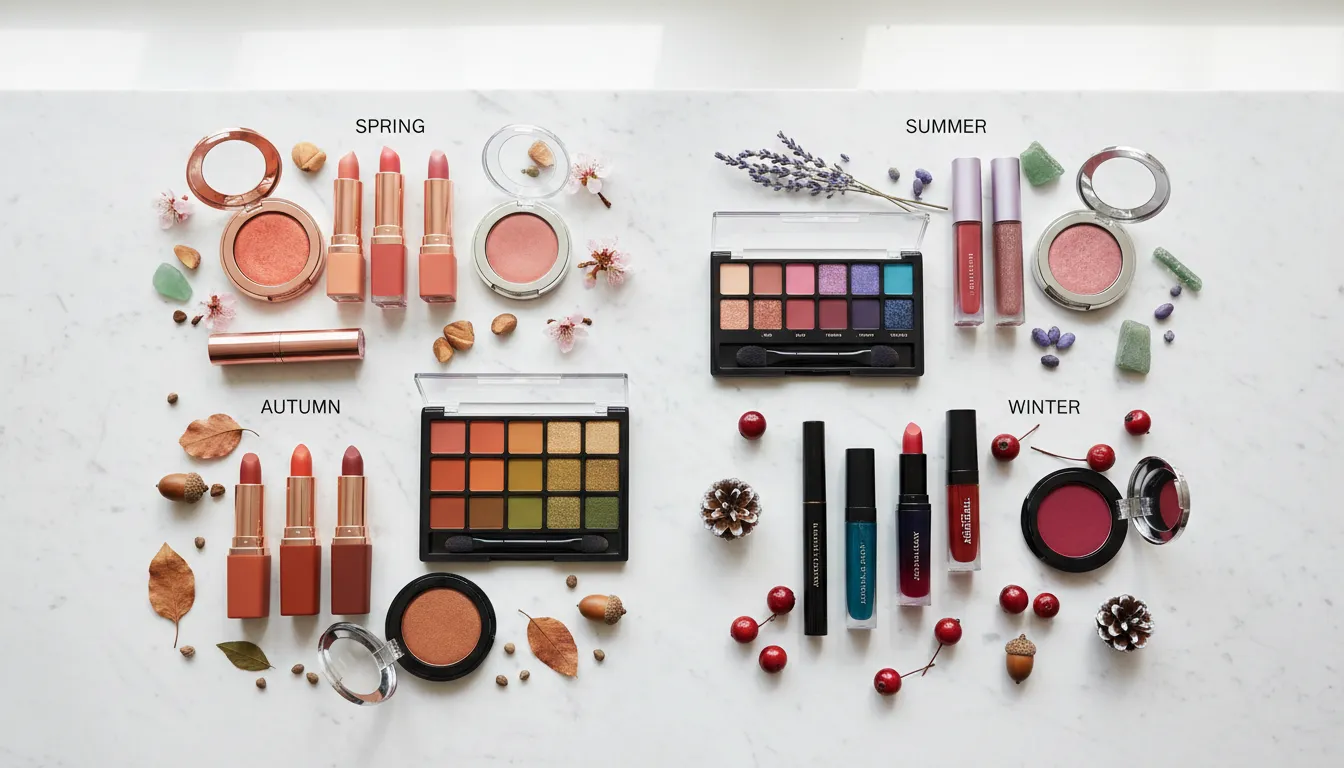 สีเมคอัปที่ดีที่สุดสำหรับทุก Color Season: ชาร์ตครบวงจร