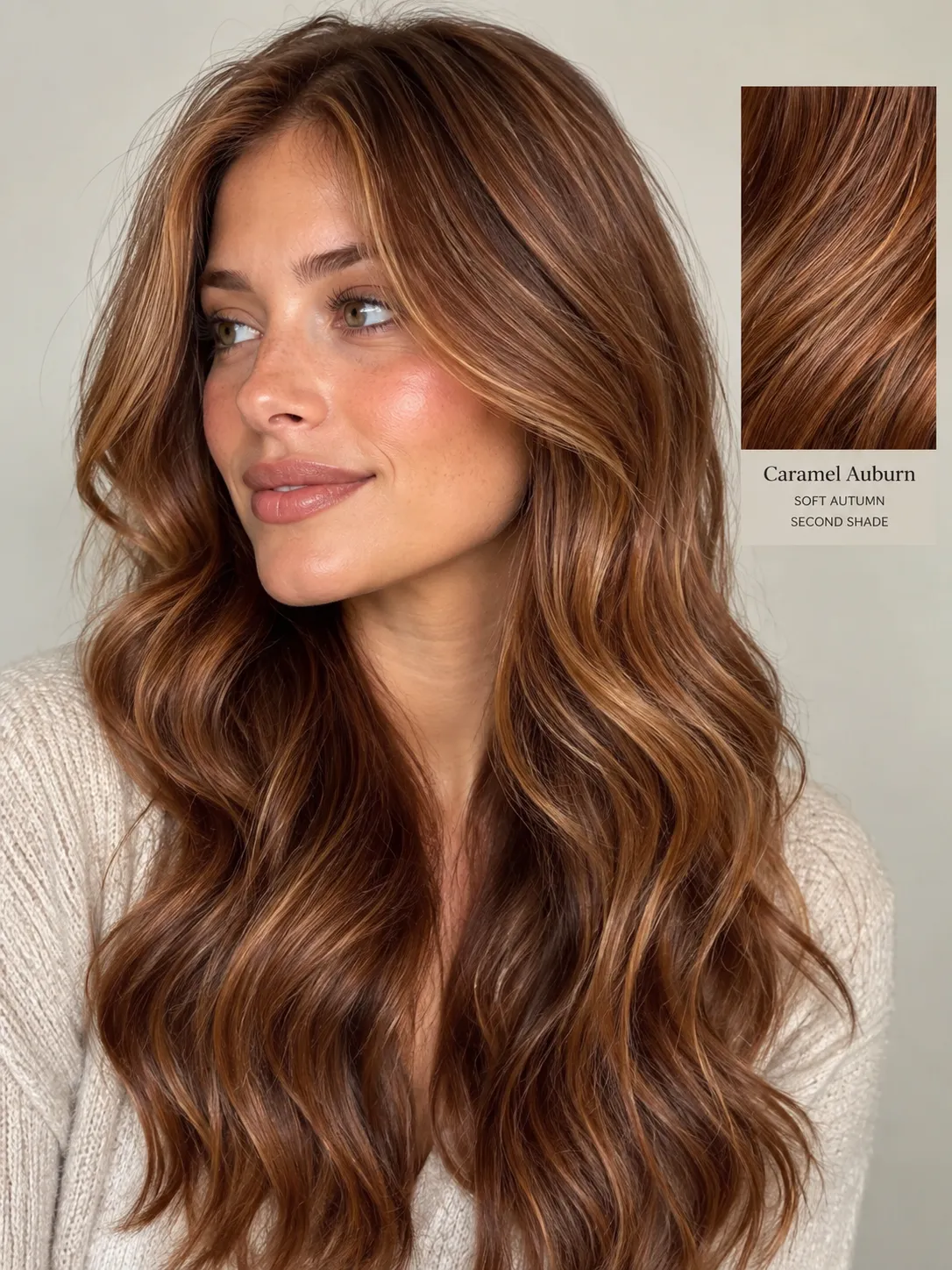 Soft Autumn hair color inspiration: Soft caramel