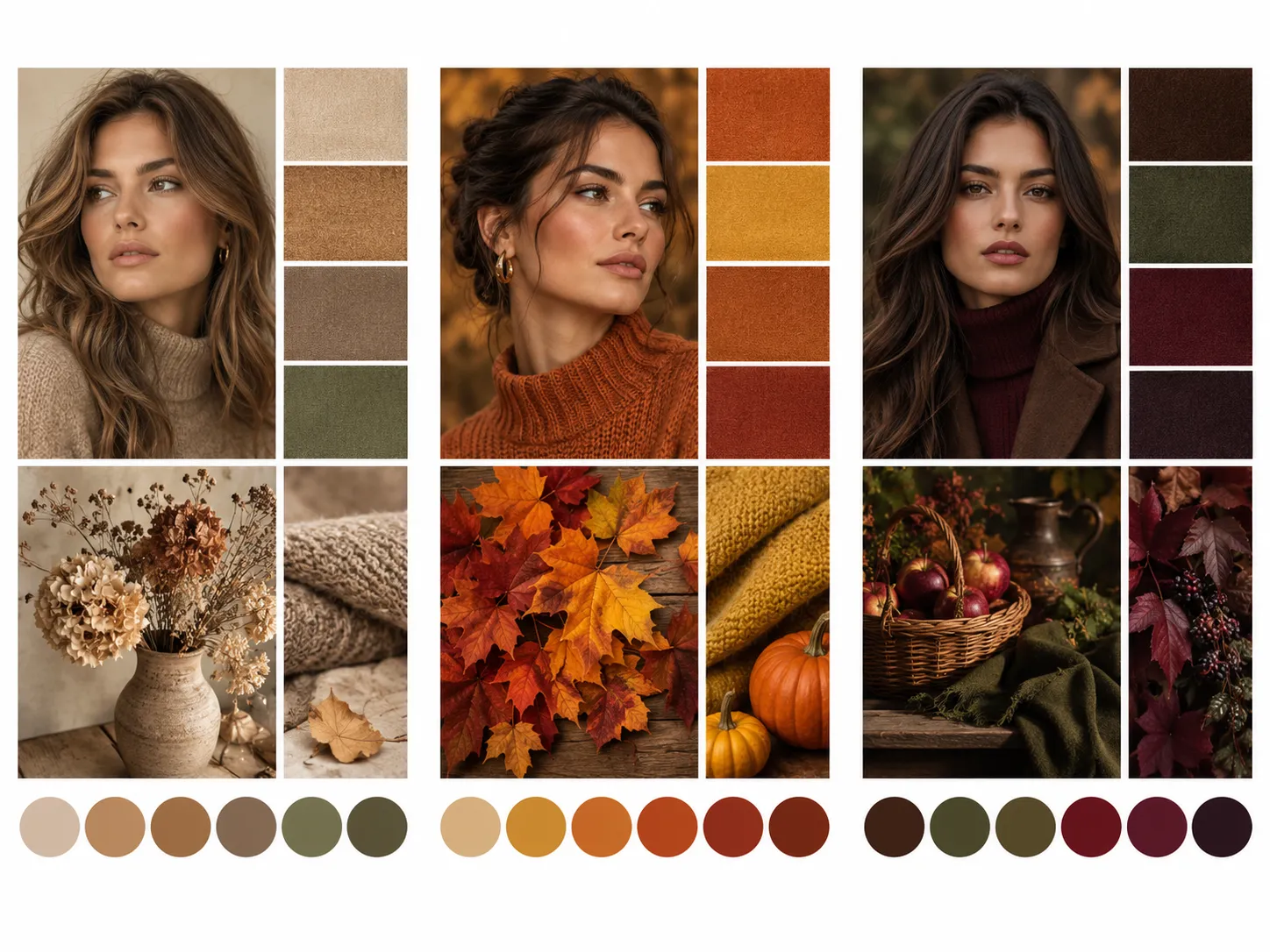 12-Season Color Cheat Sheet — Autumn Seasons